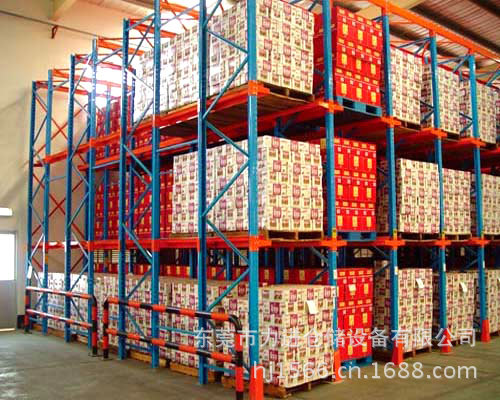 【供应通廊式货架 驶入式货架 贯通式货架】价格,厂家,图片,仓储货架,东莞市力进仓储设备-